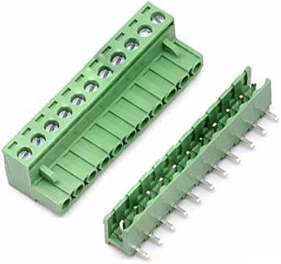 Willwin 5 Set 5.08 mm Pitch Right Angle 11pin PCB Pluggable Terminal Block Connectors