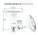 HyperSelect 14W LED PAR38 Light Bulb, 90W Equivalent, 5000K (Crystal White Glow), Non-Dimmable, 1060 Lumen, E26 Medium Screw Base, UL-Listed (4-Pack)