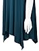 Made by Johnny WT1110 Womens Short Sleeve Side Panel Loose Fit Tunic Top M Teal