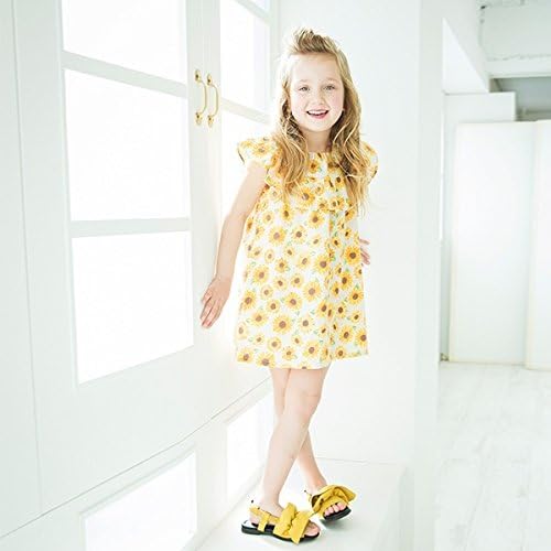 Amazon ブランシェス Branshes ひまわり柄ワンピース レッド 06 1cm ガールズ 通販