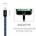 Phone Cable, iCrius Powerline 4ft Visible Flowing LED Light USB Cable Charging&Sync Data Cords for Phone X / 8/7/ 7 Plus/ 6/6 Plus/ 6s/ 6s Plus/ 5/ 5s/ SE/Pad/Pod/Beats Pill More 1.2M(Blue)