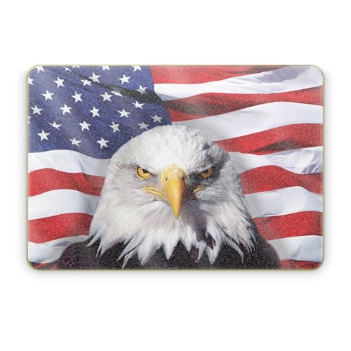 Glossy Glitter Laptop Skin Compatible with Apple MacBook Neo - America Strong -…