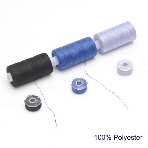 5 KEIMIX+Threads+Polyester+Prewound+Bobbins