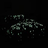 Loussiesd Galaxy Glow Duvet Cover Set for Girls Twin/Double Blue Starry Night view 4