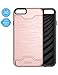 iPhone 6 Plus Case, Taken [Card Slot] [KickStand] Dual Layer Hybrid Shockproof Case Cover for Apple iPhone 6 Plus/6S Plus (Rose Gold)