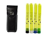 Doob Tube Holder Travel Wallet for Pre-Rolled Medicine Plastic Airtight Tubes/Medical RX Storage Containers | Smell Proof Bag Alternative | Bundle with 4 Koala Doobtubes