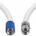 Mediabridge Coaxial Patch Cable (50 ft) Triple-Shielded, in-Wall Rated RG6 Cable with Compression Connectors