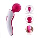 Body Wand Massager Cordless for Women - Waterproof Handheld, Oopsix Electirc Mini Massager 9 Power Vibration Personal Wand Massager Rechargeable for Women Back Recovery (Rose)