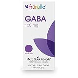 Frunutta GABA 100 mg, Supports Positive Mood, Relaxation and Mental Focus, 90 Under The Tongue Instant Dissolve Tablets, Proudly Made in USA