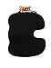 Orthopedic Seat Cushion Coccyx EXTRA LARGE Memory Foam Gel Sitting Pillow for Back Pain, Sciatica and Tailbone Relief - Perfect Fit for Office and Kitchen Chair, Wheelchair, Car, Truck (XL-Black)