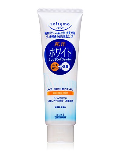 KOSE Softy Mo White Makeup Cleansing and Facial Foam, 0.5 Pound