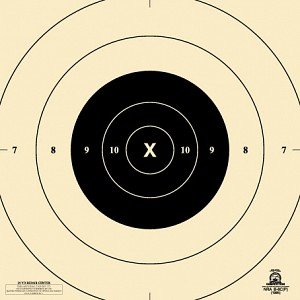 Official NRA B-8C Target, 25 Yard Slow Fire Center, Paper Target, Repair Center for B-8, 10.5" x 10.5"