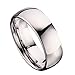 White Tungsten Carbide 8mm Polished Classic Wedding Ring