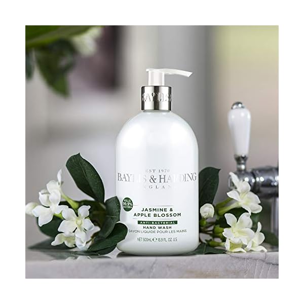 Baylis-Harding-Jasmine-and-Apple-Blossom-Anti-Bacterial-Hand-Wash-500-ml-Pack-of-3 Baylis & Harding Jasmine and Apple Blossom Anti-Bacterial Hand Wash, 500 ml (Pack of 3) - Vegan Friendly