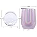 Vantic 12 oz Stainless Steel Stemless Rainbow Glass, | Double Wall Vacuum Insulated Perfect for Home Outdoor, Purple