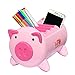 Office Desk Organizer Desktop Stationery Storage Box Collection Pen Pencil Mobile Phone Remote Control Holder Desk Supplies Organizer - Creative Pigs Plastic with 4 Adjustable Spaces