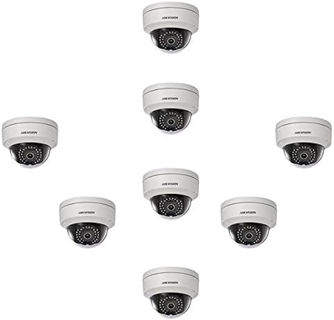 Hikvision DS-2CD2142FWD-IS 4MP PoE Network Dome Mini IP Camera 2.8mm Lens IR Day and Night ONVIF English Version Unlimited Upgrade Firmware (8 pieces)