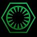 Glow Dark Star Wars First Order Force Awakens PVC Rubber 3D Touch Fastener Patch