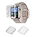 Monoy wcase-c4 Apple Watch Case, Slim 2nd PC Hard Screen Protector for iWatch Series 2 38 mm 2016 - Clear Plus Grey - 2 Piece