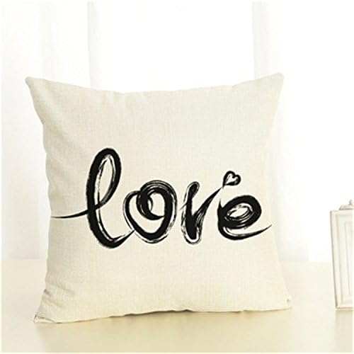 QunEDLuo Fashion Style Word 2 Cotton Linen Cushion Decor Fundas Sofa Throw Pillow Printed Almofadas Square Cojines 8 45x45cm