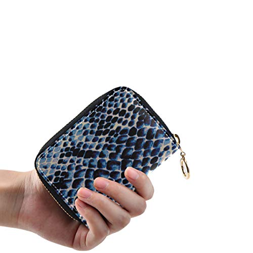 Cartera para Mujer, Azul, Blanco, Negro, con Textura de Piel de Serpiente, para Tarjeta de crédito, con Cremallera, Piel… Cartera para Mujer, Azul, Blanco, Negro, con Textura de Piel de Serpiente, para Tarjeta de crédito, con Cremallera, Piel… - Imagen 3