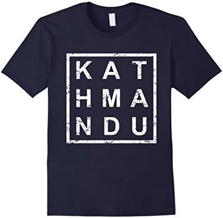 Men's Stylish Kathmandu Nepal T-Shirt XL Navy