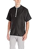 Easton Men's M5 Short Sleeve Cage Jacket, Black/Silver, X-Large