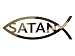 Satan Fish CHROME (Die Cut Decal)