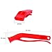 Shappy 8 Pieces Emergency Whistle Safety Whistles Plastic Whistle Set for Boating Hiking Camping, Red and Orange