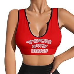 Custom Bras for Women - Personalized Crop Tops with