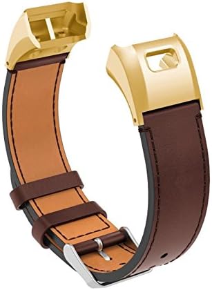 Komise Luxury Leather Replacement Wrist Watch Band Strap For Garmin Vivo Smart HR, Fits for 6.29-8.07inches Wrist
