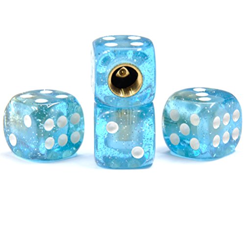 Buy Dreamer Car Round Dice Style Acrylic Material Valve Stem Caps Car