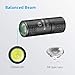 LED Keychain Flashlight Rechargeable - Lumintop EDC Pico 2019 New Design 130 Lumens Tiny Pocket Flashlight with Build-in Battery and USB Cable