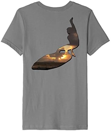 Kids Sunset Surfer Novelty Souvenir T-shirt Gift 4 Slate