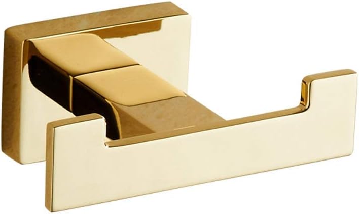 BGL Bathroom Accessories Zinc Double Robe Hook Towel Clothes Hooks Hanger Gold