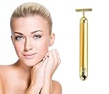 Arishine 24k Golden Pulse Facial Massager, Instant Face Lift, Anti-Wrinkles,Skin Tightening, Face Firming, Eliminate Dark Circles, and A Good Anti-Aging Device