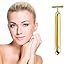 Beauty Bar 24k Golden Pulse Facial Massager, T-Shape Electric Sign Face Massage Tools for Sensitive Skin Face Pull Tight Firming Lift