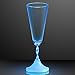 Light Up Champagne Glass with Color Changing LED Light & Long Spiral Stem (Set of 6)