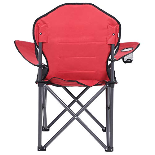 SONGMICS Campingstoel, inklapbaar, klapstoel, comfortabel met schuim beklede zitting, met flessenhouder, hoog belastbaar… - Image 6