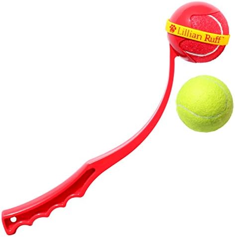 Tennis Ball Thrower by Lillian Ruff - Interactive Dog Toy - Extra Ball Included