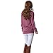 levaca Women Shirts Long Sleeve Shirts For Women Cowl Neck Sweatshirts Tunic Tops for Leggings Purple S V02