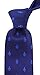 Fleur De Lis Ties for Men - Woven Necktie - Navy Blue