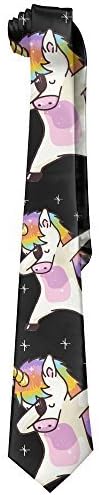 Men's Unicorn Cute Dabbing Funny Dab Dance Gift Fashion Neck Tie Skinny Ties