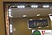 Makeup Mirror White LED Light for Vanity Video Conference Streaming Include UL Power Supply