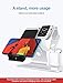 Bestand 3 in 1 Aluminum Wireless Charging Stand for Apple iWatch, Charging Station for Airpods, Qi Fast Wireless Charger Dock for Apple iWatch/iPhone X/8 Plus/8, Samsung S8 and Other Qi-Enabled Device