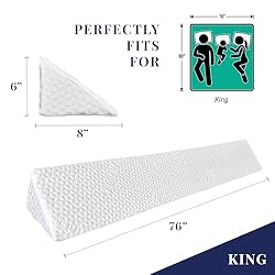 EPHEDORA Triangle Bed Wedge Pillow for Headboard
