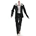 Crqes 1 Set Black Prince Doll Suit Clothes for Barbie Ken Dolls
