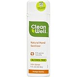 CleanWell Natural Hand Sanitizer - Orange Vanilla, 1 Ounce