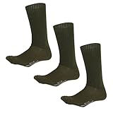 3-Pack of Government Issue Type Cushion Sole Socks, Olive Drab, Large