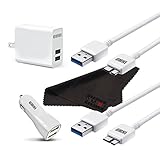 Omni Dual USB 3.0 Car and Home Charger Bundle for Samsung Galaxy Note 3 (3 Items)